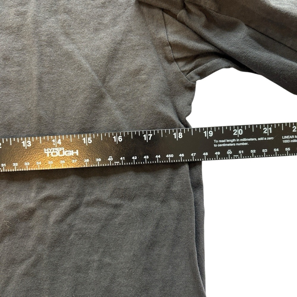 Otherwear Hanes Long Sleeve T-Shirt Black Size Medium Made In USA - Picture 4 of 5